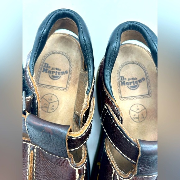 RARE Vintage Dr Martens Fisherman Sandals England
Brown Leather Chunky SZ 9 Y2K - Picture 7 of 15